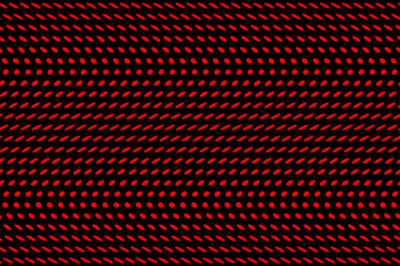 Abstract black background with red dots, wavy background