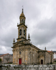 Fototapeta na wymiar Iglesia de Santa Columba de Carnota (Galicia, España)