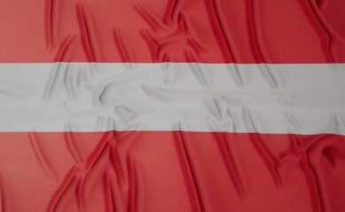 Flag of Austria - on a flat surface with a few wrinkles