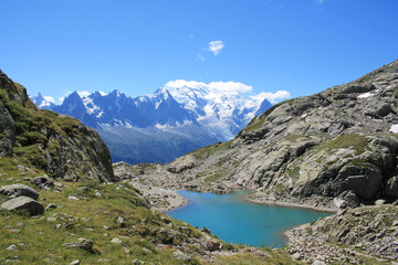 Obraz premium Chamonix Mont Blanc, French alps
