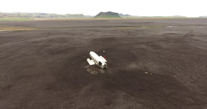 Epave de DC3 sur la c&ocirc;te sud de l'Islande