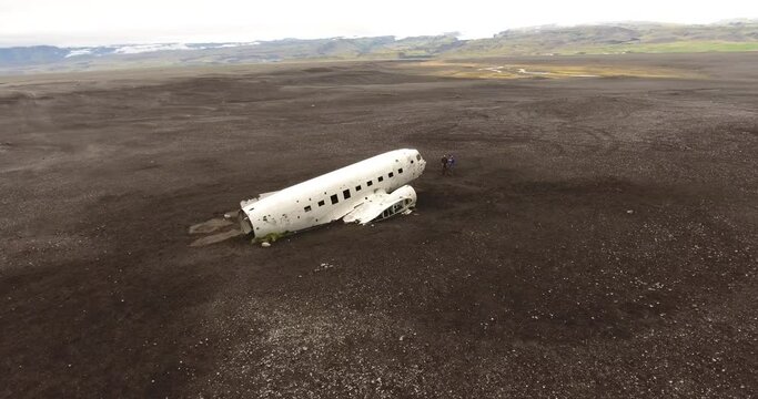 Epave de DC3 sur la c&ocirc;te sud de l'Islande
