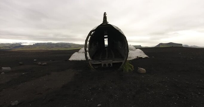 Epave de DC3 sur la c&ocirc;te sud de l'Islande