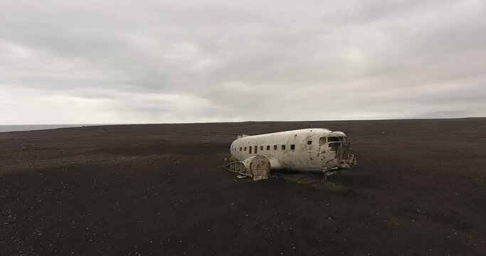 Epave de DC3 sur la c&ocirc;te sud de l'Islande