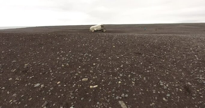Epave de DC3 sur la c&ocirc;te sud de l'Islande