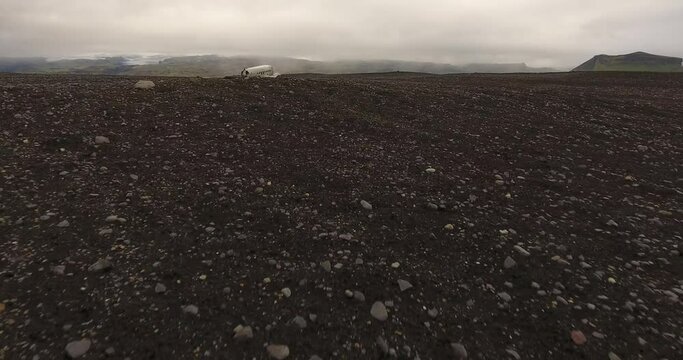 Epave de DC3 sur la c&ocirc;te sud de l'Islande