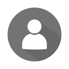 Avatar icon. Human. A person's badge. Vector. Social media profile symbol. The symbol of a person.