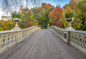 Bow bridge in late autumn