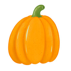 Pumpkin on transparent background