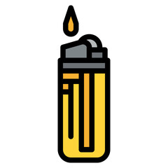 lighters camping outdoor activity icon