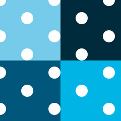 Large polka dot pattern. Blue shades. abstract background with circles