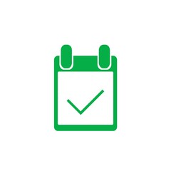 colorful calendar icon, flat style vector illustration. Time and Date related icons set. Calendar reminder different style icon set. 