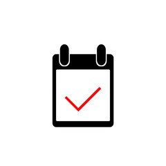 colorful calendar icon, flat style vector illustration. Time and Date related icons set. Calendar reminder different style icon set. 