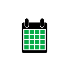 colorful calendar icon, flat style vector illustration. Time and Date related icons set. Calendar reminder different style icon set. 