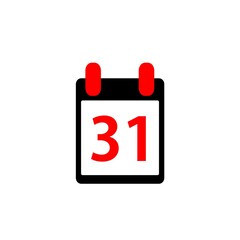 colorful calendar icon, flat style vector illustration. Time and Date related icons set. Calendar reminder different style icon set. 