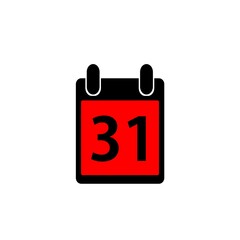 colorful calendar icon, flat style vector illustration. Time and Date related icons set. Calendar reminder different style icon set. 