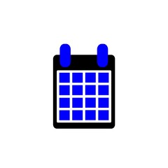 colorful calendar icon, flat style vector illustration. Time and Date related icons set. Calendar reminder different style icon set. 