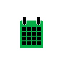 colorful calendar icon, flat style vector illustration. Time and Date related icons set. Calendar reminder different style icon set. 