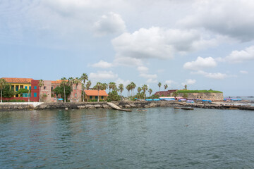 View of the Island of Gorée from the sea, Senegal
