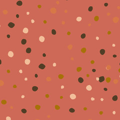 Trendy abstract background. Colorful Doodle dot pattern. Abstract spots. Background of Art bubbles, PNG.