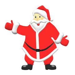 Santa Claus (without background). 3D Render