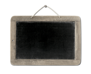 Old Vintage Blackboard isolated