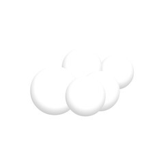 3d white cloud illustrasi | PNG file