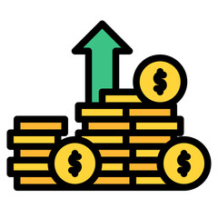 profits banking money icon