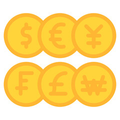 currency banking money icon