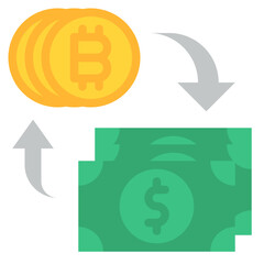 money exchange banking money icon