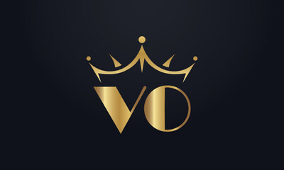 king crown logo design vector and extra bold queen symbol