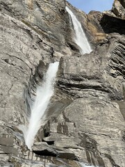 Aua dil Mer Waterfalls or Aua dil Mer Wasserfall (Wasserfälle Aua da Fluaz oder Panixer Fall) over...