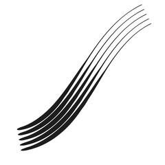 Fototapeta premium Abstract Line. Decorative Element. Shape.
