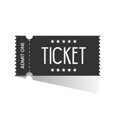 admit one ticket isolated