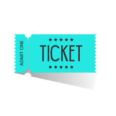 admit one ticket isolated