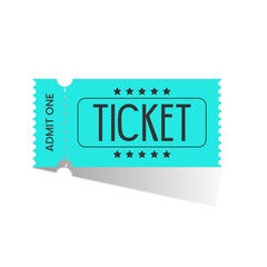 admit one ticket isolated