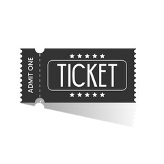 admit one ticket isolated
