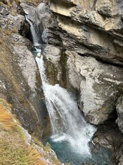 Aua dil Mer Waterfalls or Aua dil Mer Wasserfall (Wasserfälle Aua da Fluaz oder Panixer Fall) over...