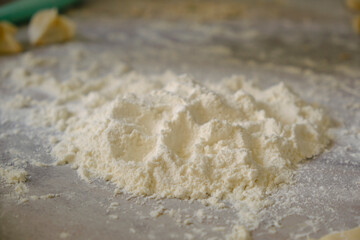 turkish ravioli making macro shot