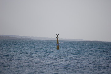 Bouée en mer en Guadeloupe
