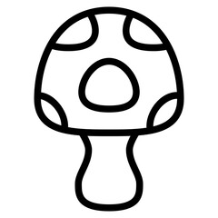 mushroom spring season nature icon
