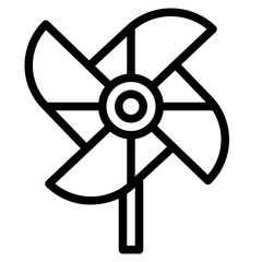 Obraz premium pinwheel spring season nature icon