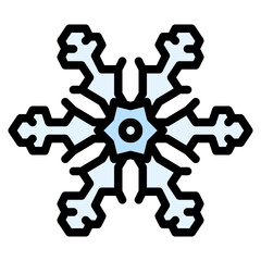 snowflake snow winter season christmas festival icon