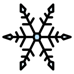 snowflake snow winter season christmas festival icon