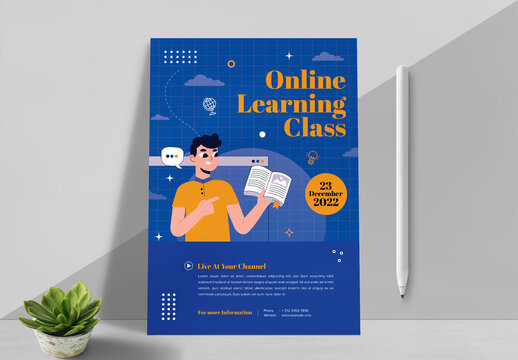 Online Learning Flyer Design