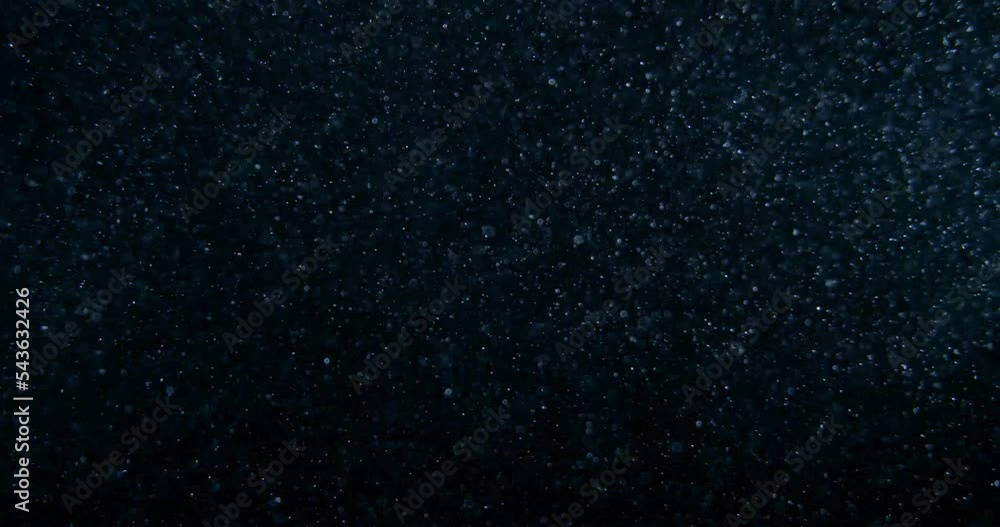 Sticker dust particles atmosphere on black screen overlay. filmed with red camera in slow motion. abstract b