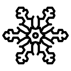 snowflake snow winter season christmas festival icon