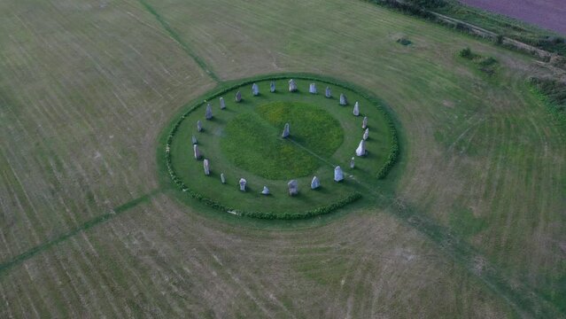 The Holasovice Circle also known as the Holasovice Stonehenge, the South Bohemian Stonehenge, or the Holasovick Cromlech, is a modern cromlech built near the village of Holasovice in South Bohemia