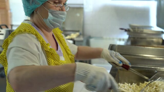 fry the dough in a deep fryer