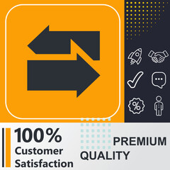 Transfer icon. Social media sign. Vector illustration